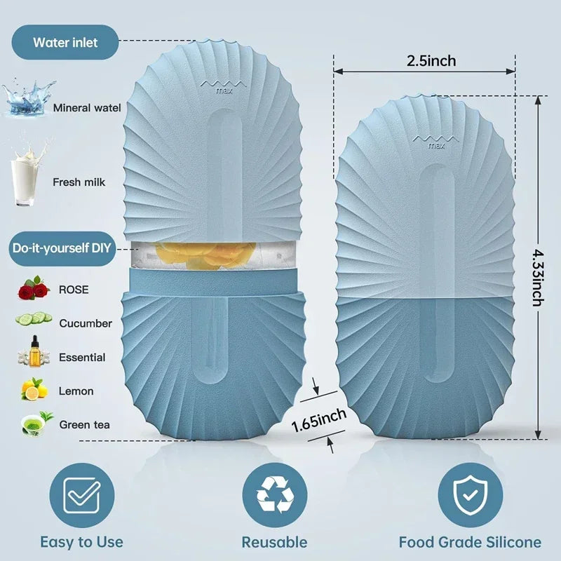 Silicone Ice Facial Roller Beauty Massage Ice Mold For Eye Puffiness Inflamation Shrink Pores