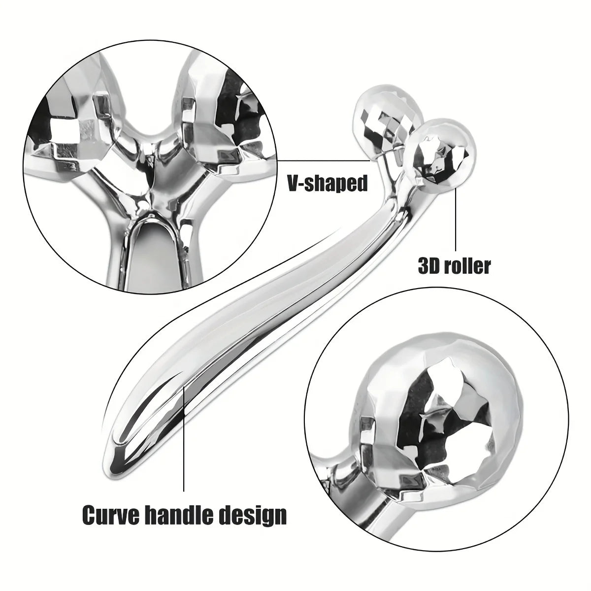 360 Degrees Rotating Y Shape Roller Massager Thin Face Body Slimming Shaping Muscles Relaxation Wrinkle Remover Facial Massager Tools