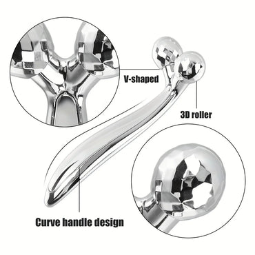 360 Degrees Rotating Y Shape Roller Massager Thin Face Body Slimming Shaping Muscles Relaxation Wrinkle Remover Facial Massager Tools