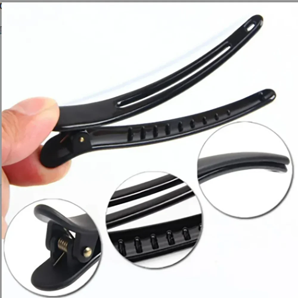 Convenient Plastic Edge Hair Pins Clips 10pcs Set Accessories Fish Beak Clip Hair and Duck Beak Clip Hairpin Plus Size 8cm Hair Styling Tools