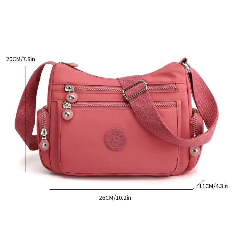 Women's Fashion Shoulder Crossbody Nylon Handbag Purse Waterproof Ladies Messenger Bag