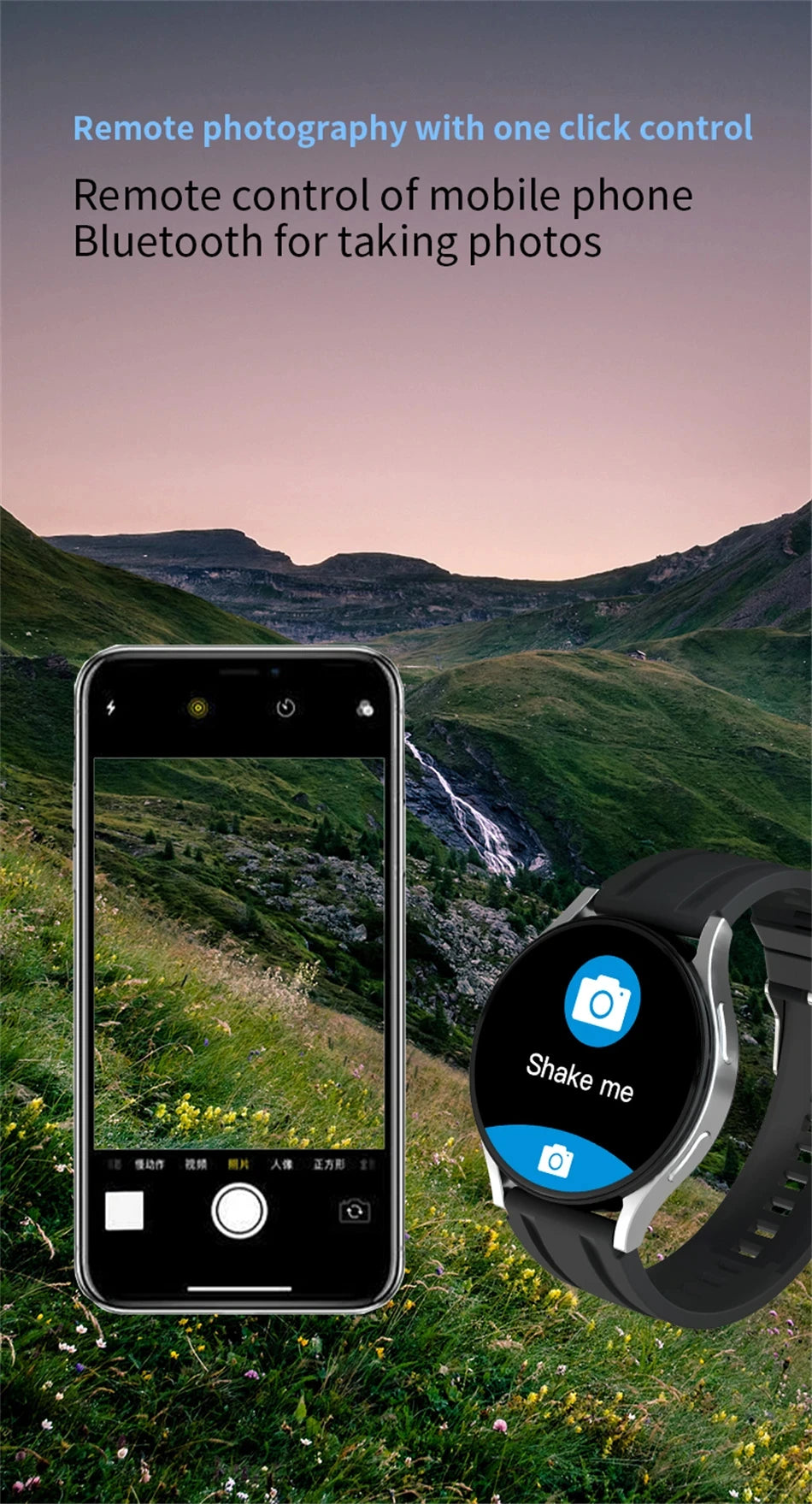 Men's and Women's Watch6 Classic Smartwatch 1.32-inch HD Screen Bluetooth Call Heart Rate Fitness Sports Smart Wrist Watch