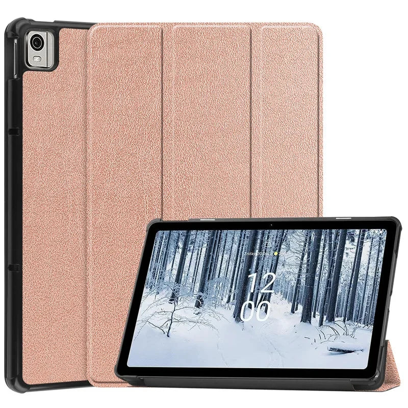 Protective Slim Leather Case for Nokia T21 T20 10.4" inch Tablets Tri-Folding Stand Magnetic Flip Cover