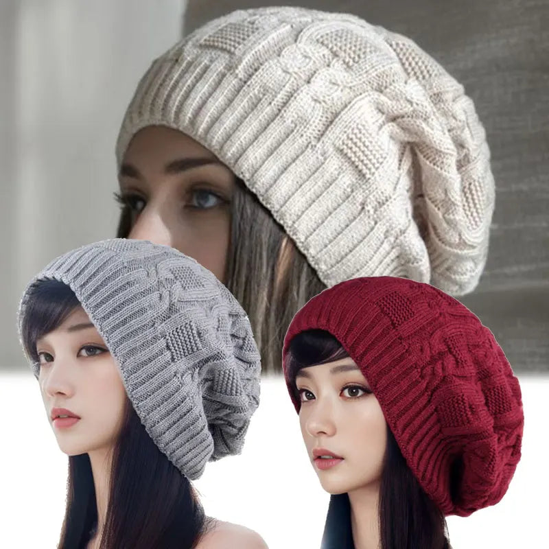 Winter Beanie Hats for Women Unisex Knit Cap Fashion Keep Warm Thread Knitted Beanie Bonnet