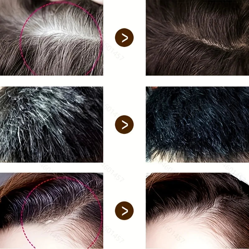 Fast Working Hair Color Pen Temporary Black Brown Hair Dye to Cover White Gray Hairs 1pcs