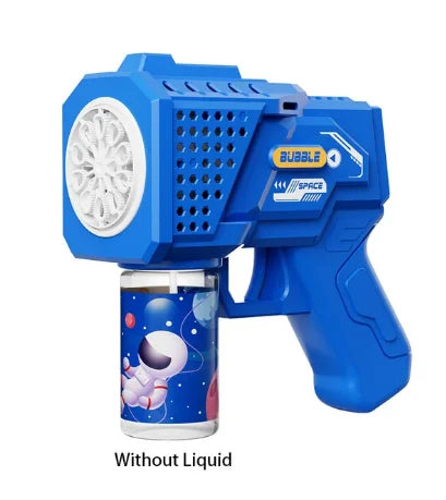 Automatic Unicorn Electric Bubble Gun Toy Fun Bubble Machine Automatic Soap Blower with Lights for Children Entertainment