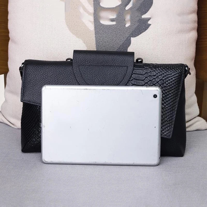 Stylish High Quality Leather Shoulder Crossbody Purse Handbag for Women Luxury Crocodile Pattern Purses Bags Great Gift