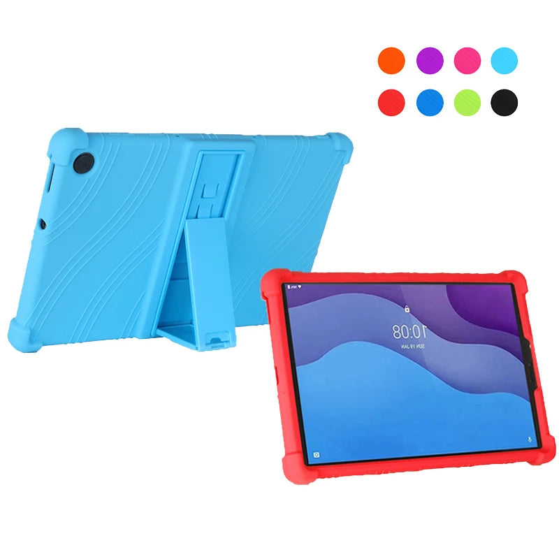 Silicone Shockproof Case with Kickstand for Motorola Moto Tab G70 G62 Tablet Stand Protector Cover