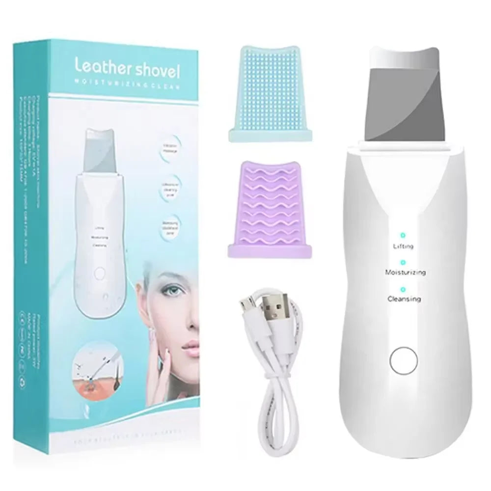 Deep Cleaning Ultrasonic Facial Skin Pore Cleaning Machine for Women and Men Beauty Scraper Skin Care Tool
