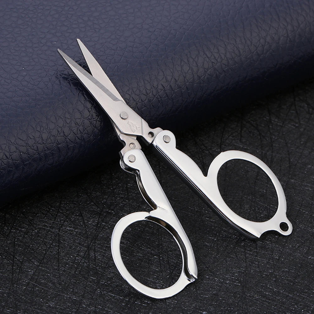 Portable Travel Mini Nail Clippers Trimmers Scissors Multifunctional Stainless Steel Clipper Trimmer Folding Small Scissors