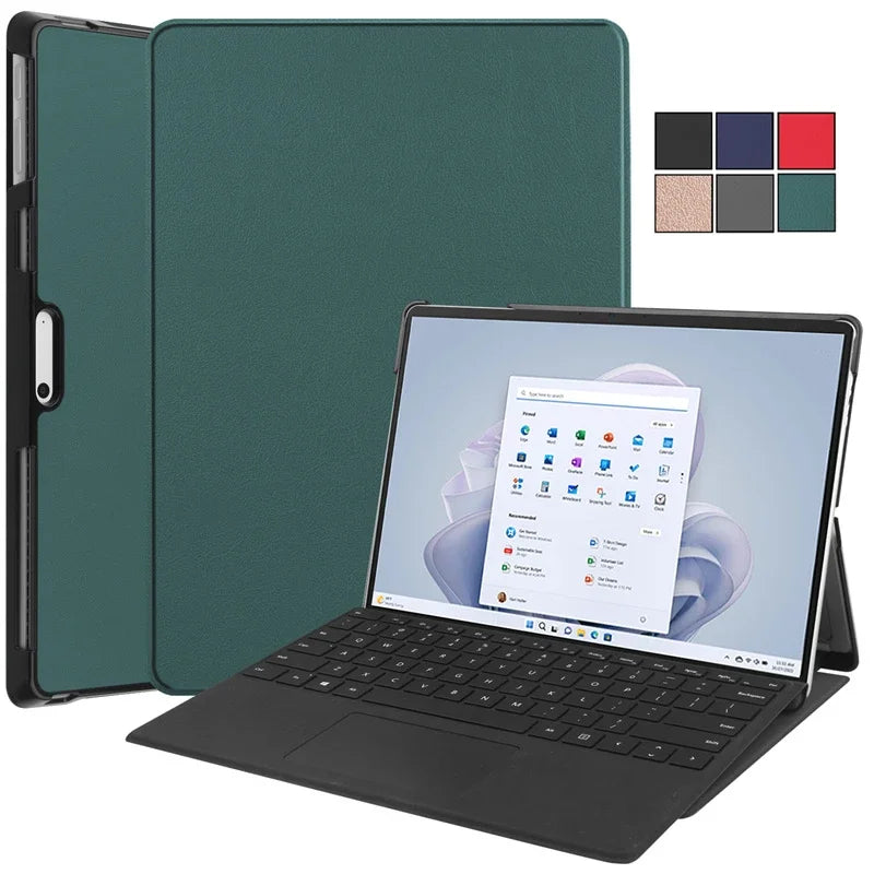 Durable Polycarbonate Plastic Case for Microsoft Surface Pro 11 10 9 Case 13 Inch Flip Stand Hard PC Back Tablet Cover