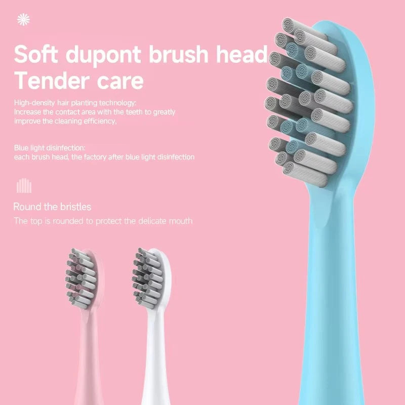 Soft Bristle Electric Sonic Toothbrush for Adults Soft DuPont Bristles Portable Endurance Battery IPX6 Waterproof Intelligent Effective Oral Care