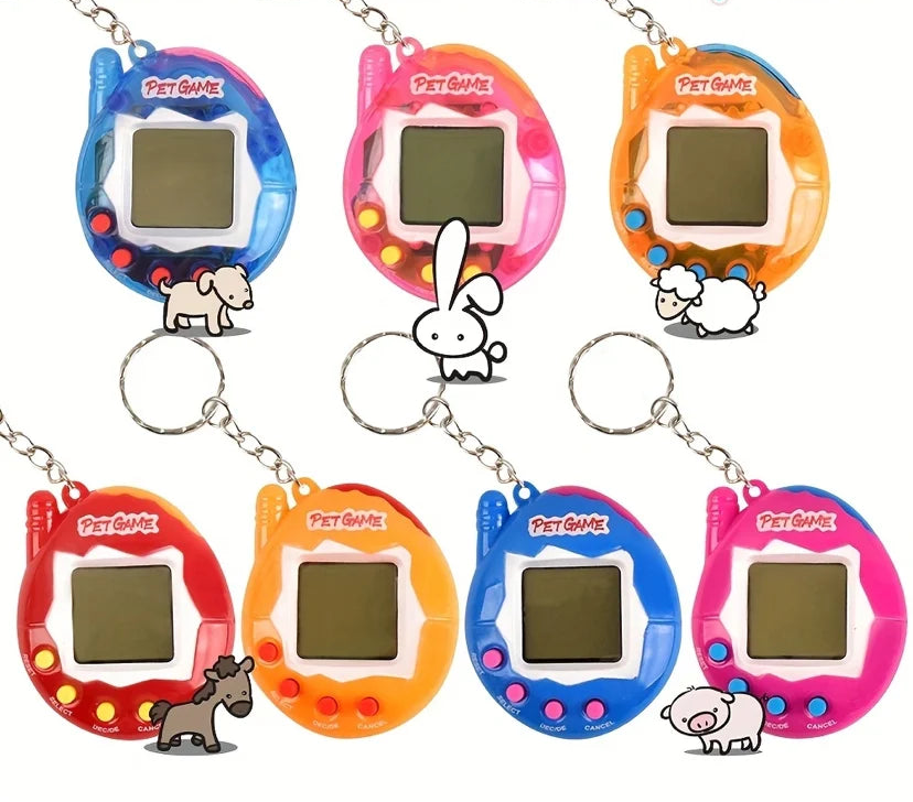 Transparent Electronic Tamagotchi 168 Pets In 1 Virtual Nostalgic Cyber Digital Fun Toys Play