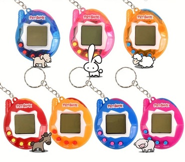 Transparent Electronic Tamagotchi 168 Pets In 1 Virtual Nostalgic Cyber Digital Fun Toys Play