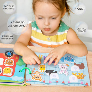 Sticker Busy Card Book Readings Numbers Matching Puzzle Game Montessori Repeatedly Educational Toys For Kids Gift