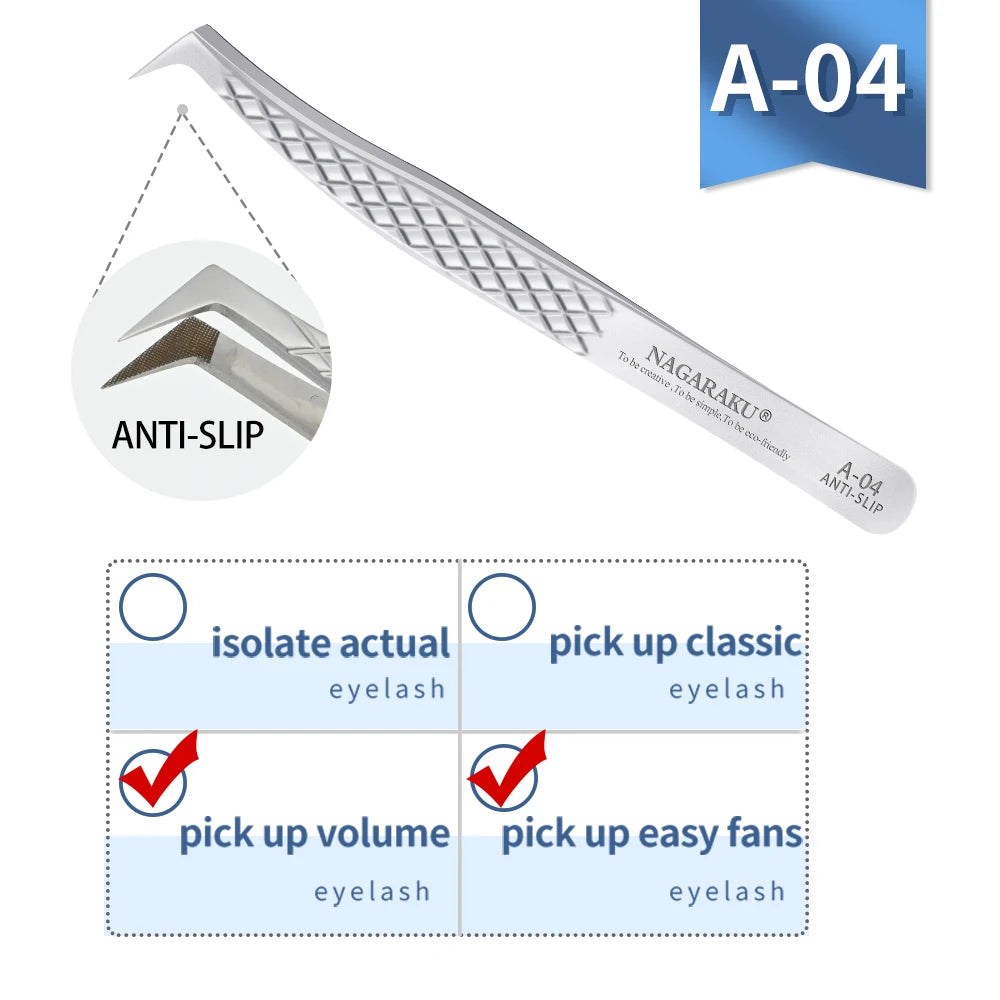 Stainless Steel Eyelashes Extension Eyebrow Tweezers Makeup Stainless Steel Eyelash Accurate Clip