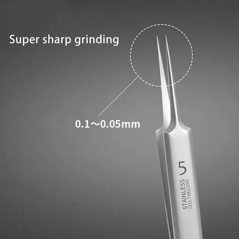 Acne Blackhead Remover Tools for Pimples Blackheads German Ultra Fine No. 5  Special Clip Tweezers Beauty Face Health Salon