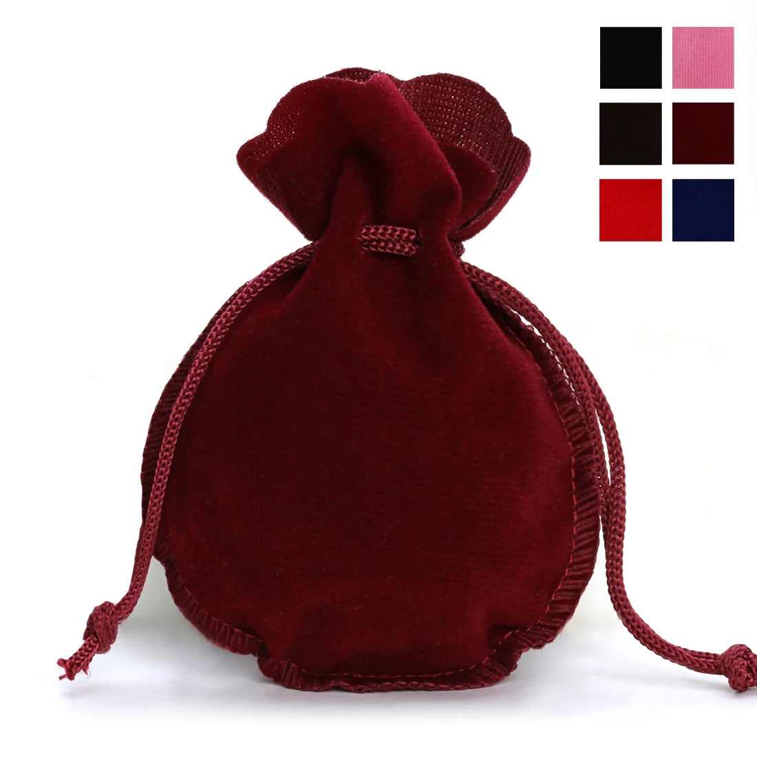 10pcs Velvet Drawstring Bags for Gifts Jewelry Storage, Protecting and Packaging Gourd-Shaped Baggies