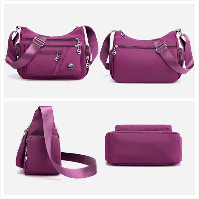 Waterproof Nylon Travel Shoulder Messenger Handbag for Women Fashion High Quality Crossbody Bag