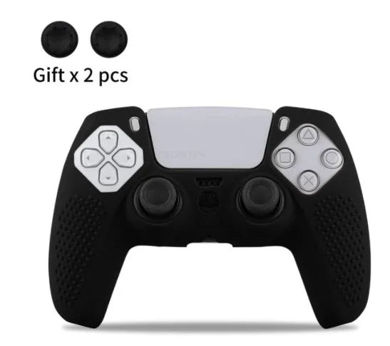 Anti-slip Silicone Protective Cover Skins Compatible with Sony Playstation 5 Controller Slim Gamepad PS5 Case Thumb Grips Accessories
