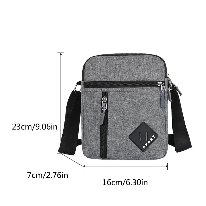 Men's Oxford Cloth Minimalist Satchel Shoulder Chest Bag Outdoor Leisure New Portable Crossbody Bags