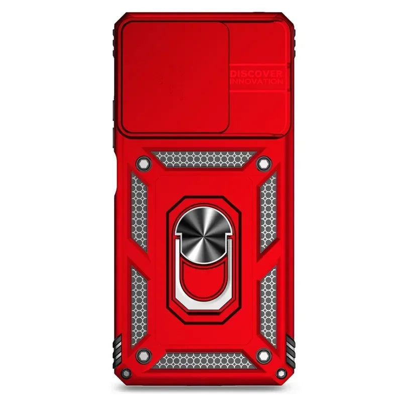 Durable Shockproof Phone Case for Xiaomi Redmi Note 13 Pro Plus Note 13 13C 12 12S 12C Camera Protection Ring Holder Back Cover