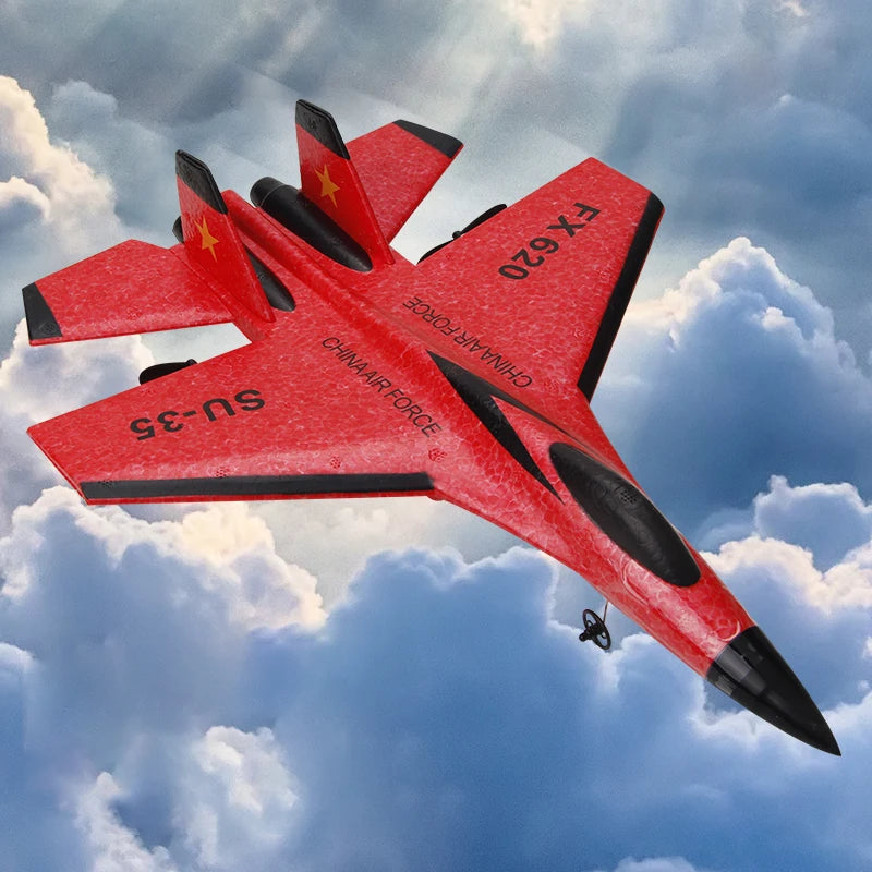RC Foam Airplane SU-35 SU-57 Fighter Plane 2.4G Radio Remote Control Aircraft Glider Foam Great for Beginners