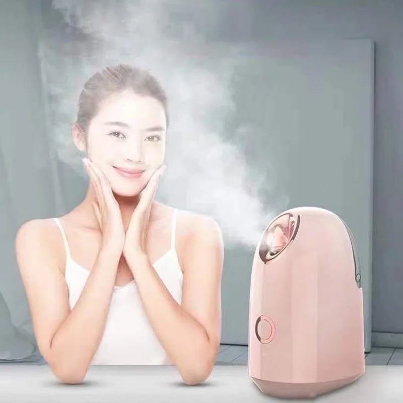 Nano Ionic Mist Facial Steamer Humidifier Atomizer Home Sauna SPA for Women Men Moisturize and Unclogs Pores