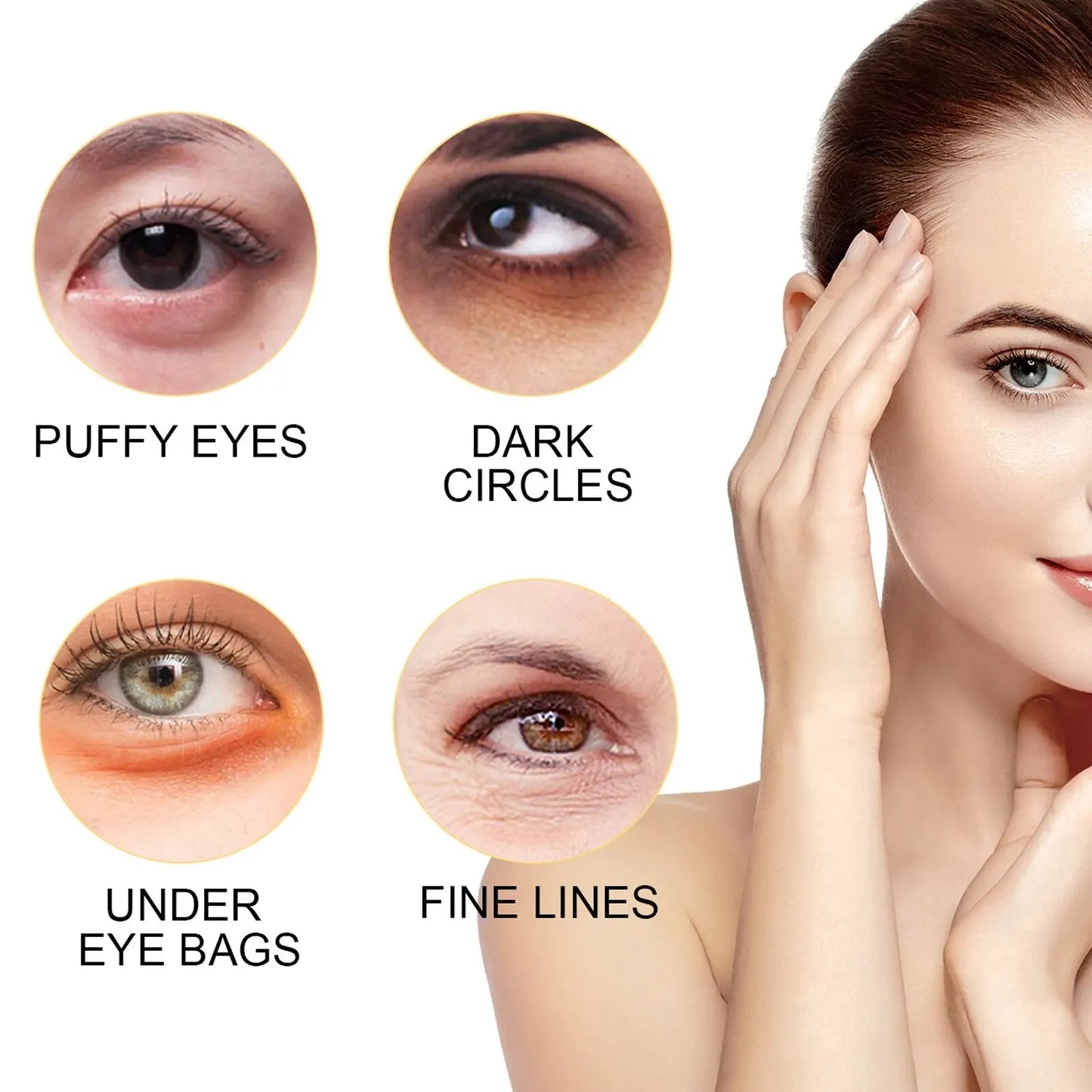 Moisturizing and Instant Firming Eye Cream for Reducing Dark Circles Anti Wrinkle Firming Skin Around Eyes Massage Cream Skin Care Products