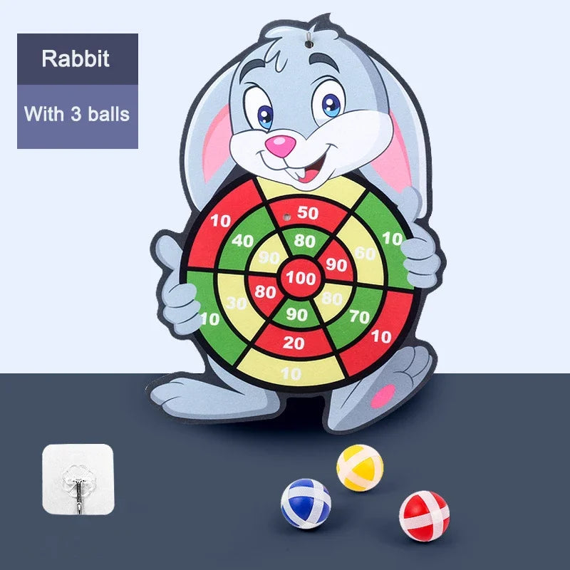 Velcro Dart Board Educational Game Toy Sticky Ball Indoor Sports Montessori Games for Children