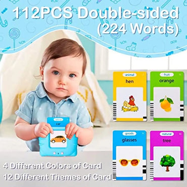 Interactive Talking Flash Cards Early Educational Toys for Boys Girls Preschool Learning Reading Machine