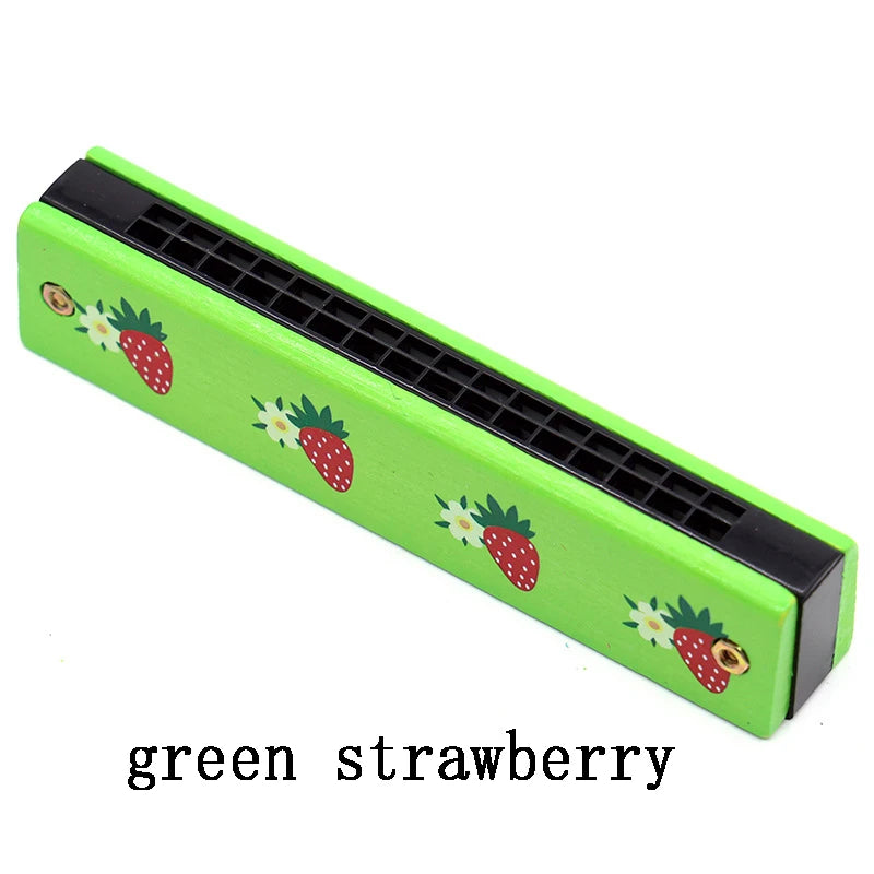 Colorful Wooden Harmonica Music Teaching Aids for Children Musical Instrument Toys Music Teaching Aids Puzzle Early Education Kindergarten Beginners