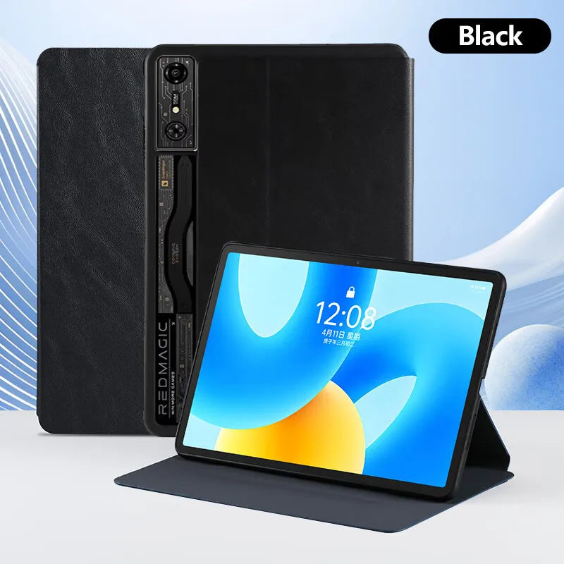 Stylish Leather Stand Case for ZTE nubia RedMagic Gaming Tablet Pro and RedMagic Nova 10.9" Flip Protective Cover