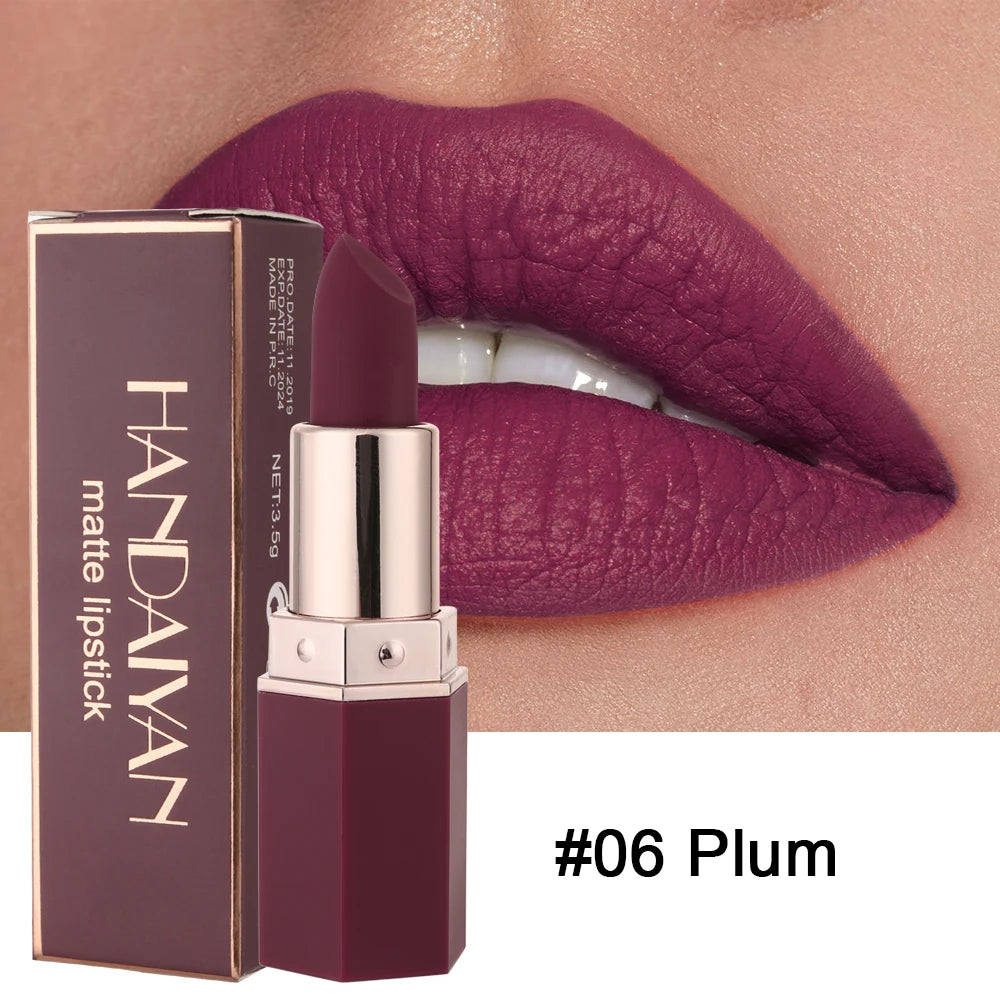 Gorgeous Matte Velvet Finish Lipstick, Non-Fading, Non-Stick Cup Long-Lasting, Smooth Matte Lip Color Waterproof Smudge-proof