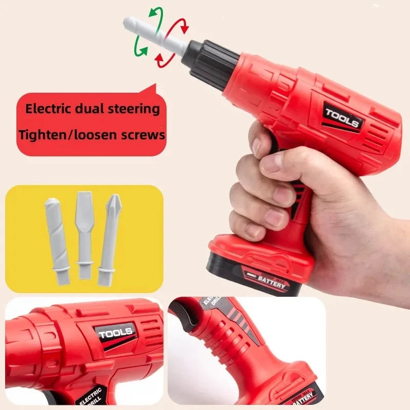 Children Toy Tools Kits Engineer Simulated Repair Tool Set Electric Drill Screwdriver Play House for Kids