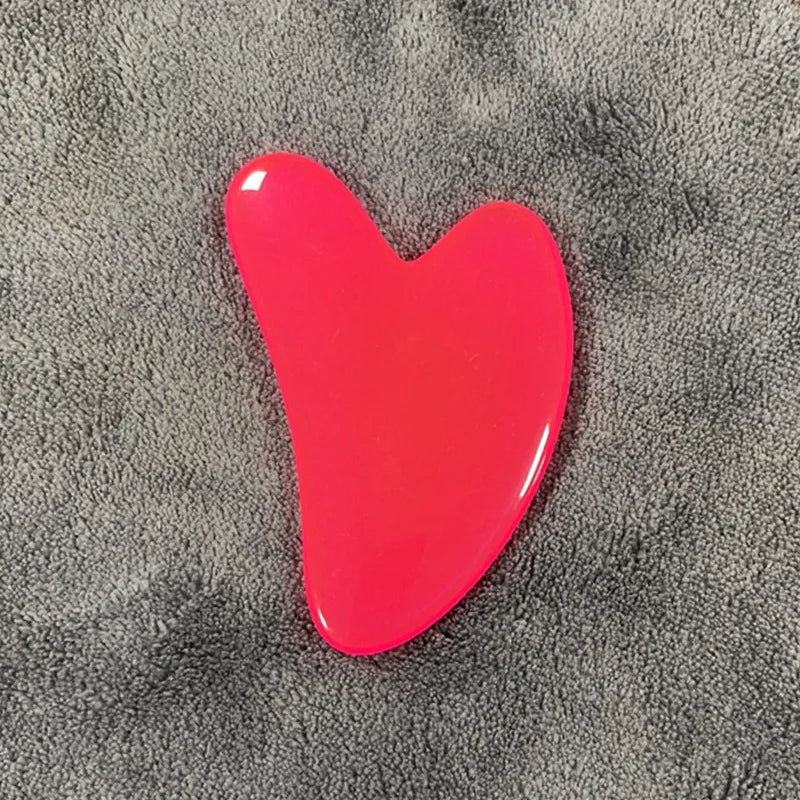 Heart Shape Resin Gua sha Massage Scraper For Eyes Face Massager Acupoint Face Eye Care SPA Massage Tool