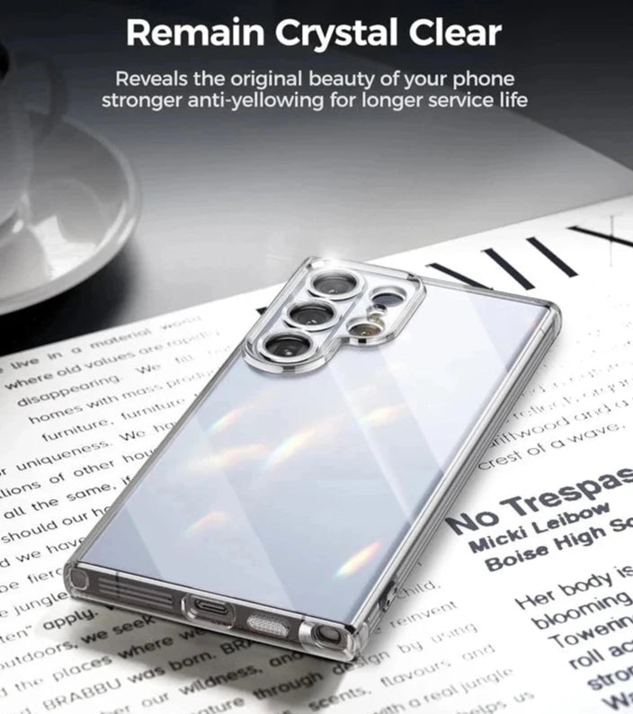 Clear Ultra Thin Silicone Phone Case Cover for Samsung Galaxy S24 S23 S22 S21 Ultra FE Plus A14 A34 A54 5G Soft TPU Protection