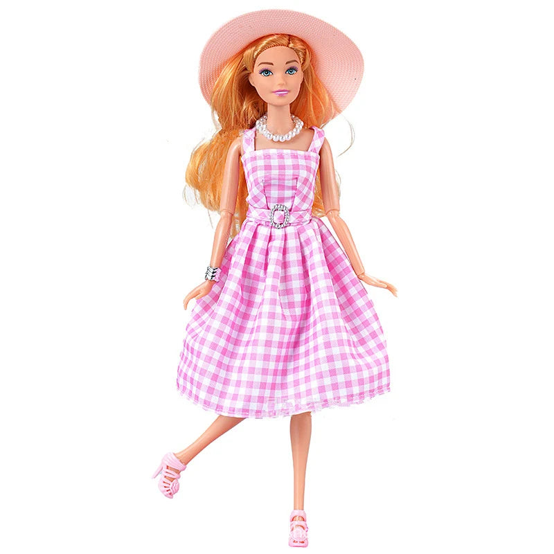 Dress Up Male Female Fashion Dolls Play Time Doll with Clothes Girls BJD Toys Great Gifts 30cm
