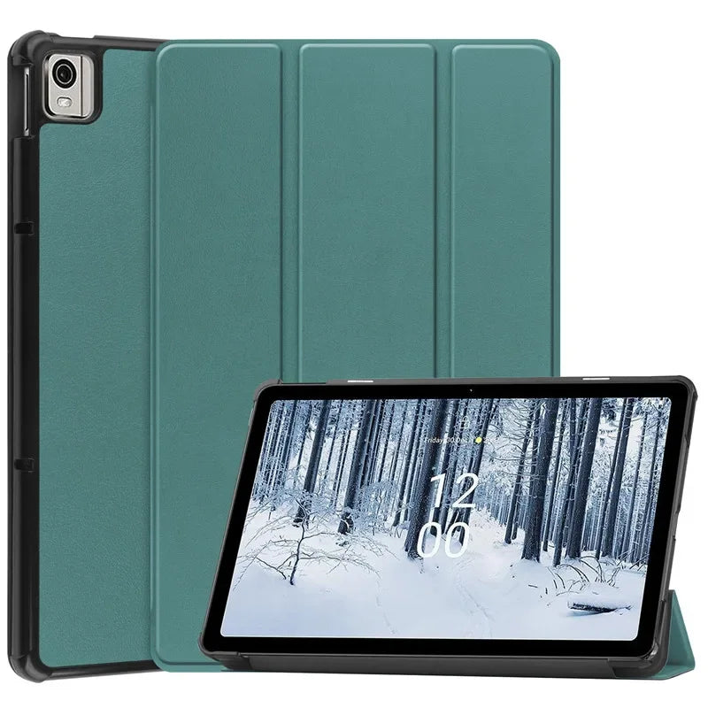 Protective Slim Leather Case for Nokia T21 T20 10.4" inch Tablets Tri-Folding Stand Magnetic Flip Cover