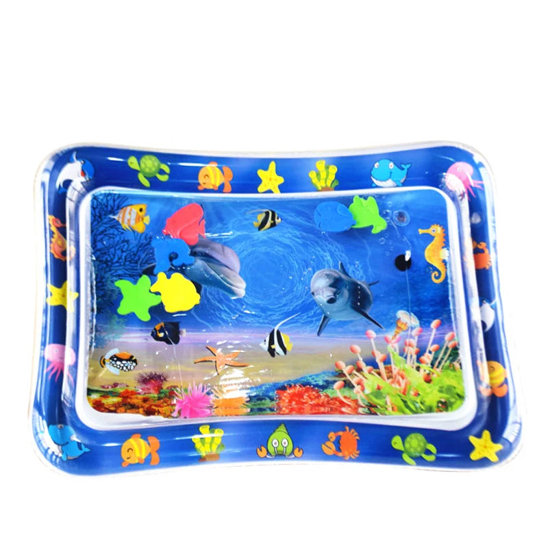 Inflatable Tummy Time Mat Premium Baby Water Play Mat for Infants and Toddlers Baby Toys Sensory Development, Strengthen your Baby's Muscles