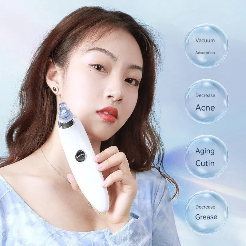 Electric Suction Facial Pore Cleansing and Blackheads Remover Beauty Instrument USB Charging