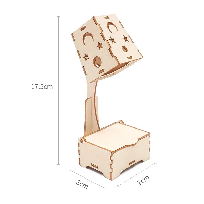 Science Technology DIY Wood Puzzle Toy Kits Children Educational STEM Car Dinosaur Model Experimental Tool Puzzle Games School