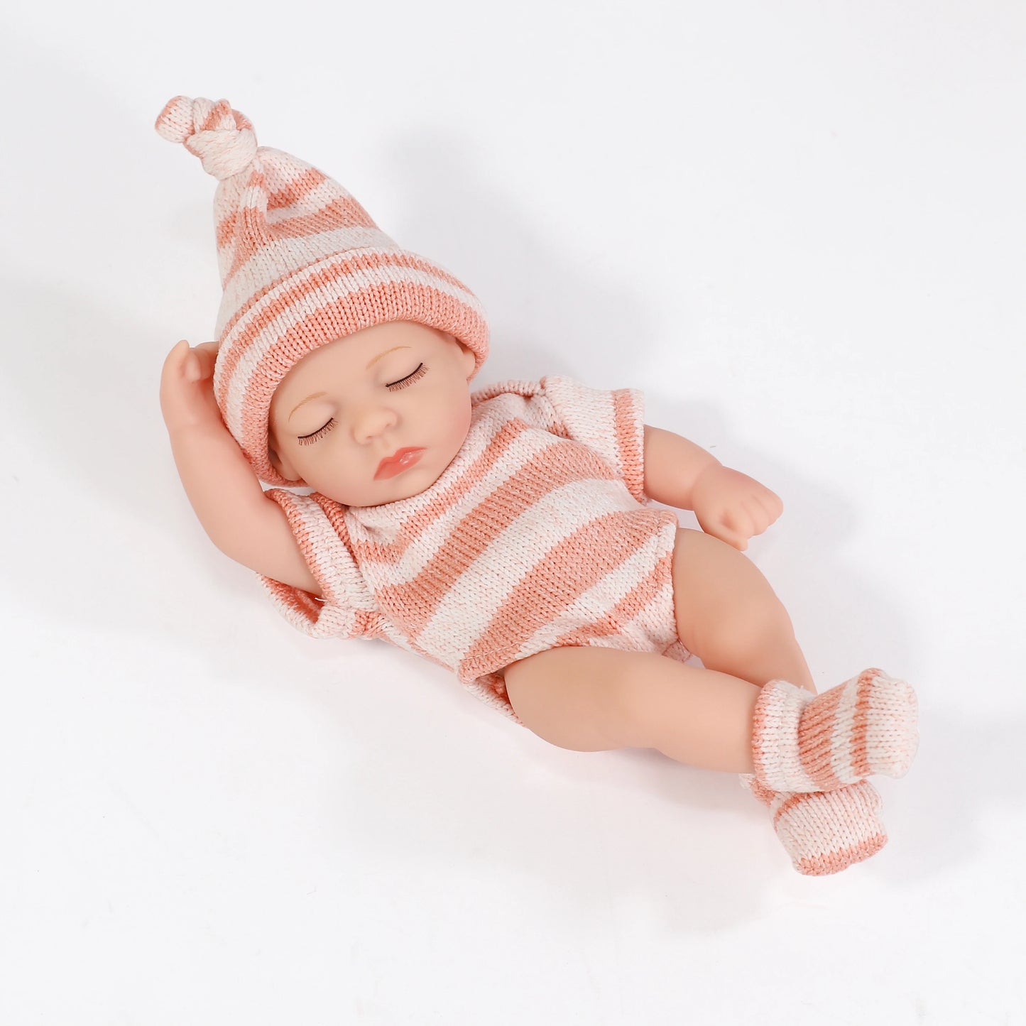 Cute Dress Up Silicone Baby Doll Toys Waterproof Vinyl Bebe Cute Mini Reborn Doll For Girls Birthday Great Gift 20cm
