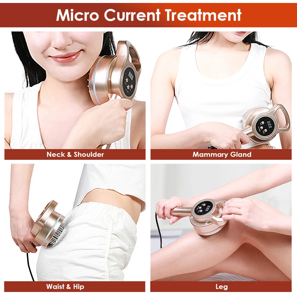 Anti Cellulite Electric LED Fat Burner Heating and Slimming Massager Body Shaping Health Care Meridian Brush