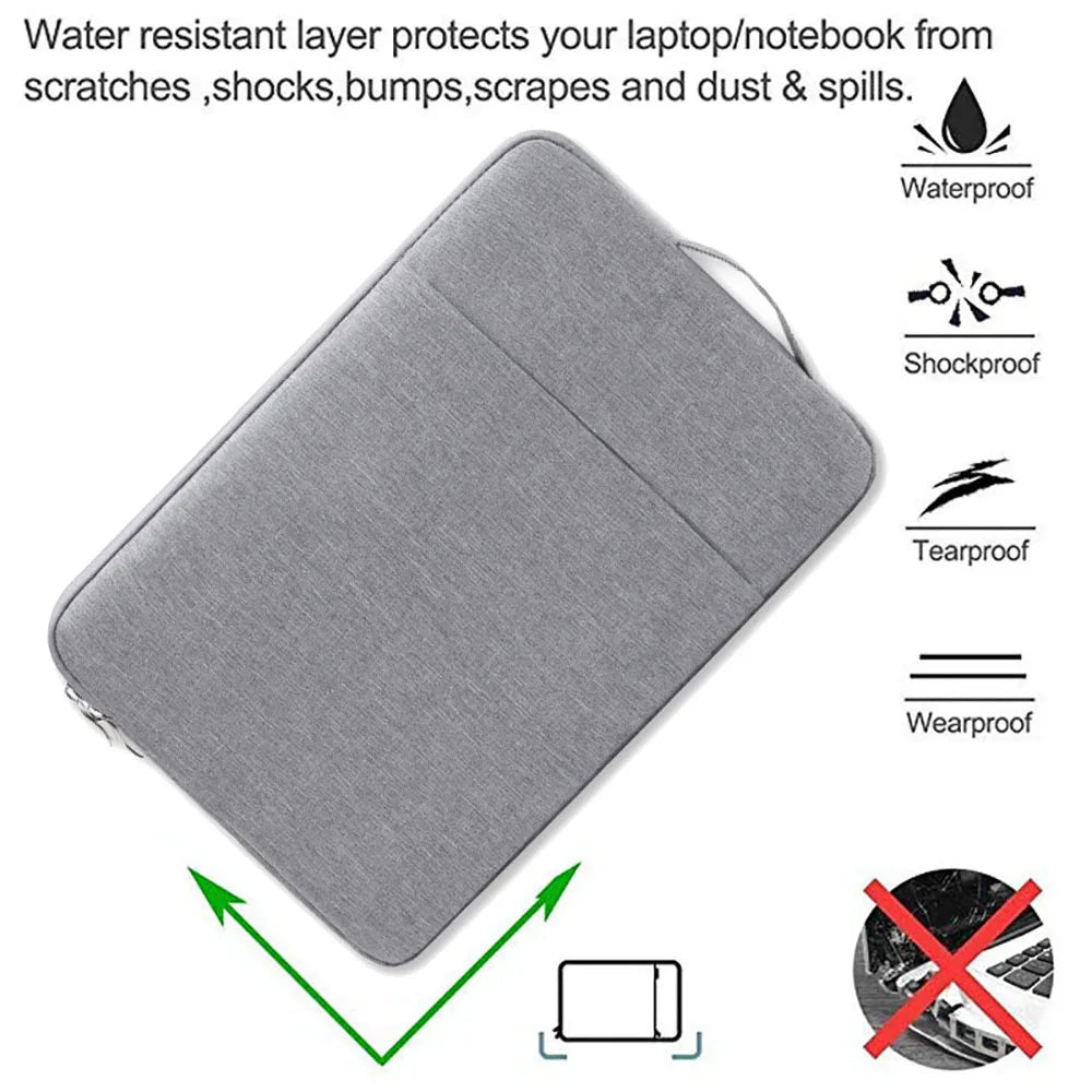 Stylish Sleeve Handbag Case for Google Pixel Tablet 11inch Thickened Protection Zipper Waterproof Portable Cover Carrier Many Color Options