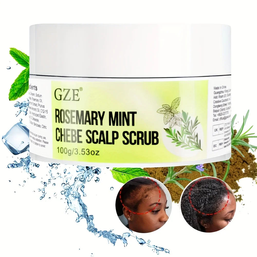 Rosemary Mint Exfoliating Scalp Scrub, Scalp Exfoliator for Build Up, Hair Exfoliating Scrub for Scalp Hair Care