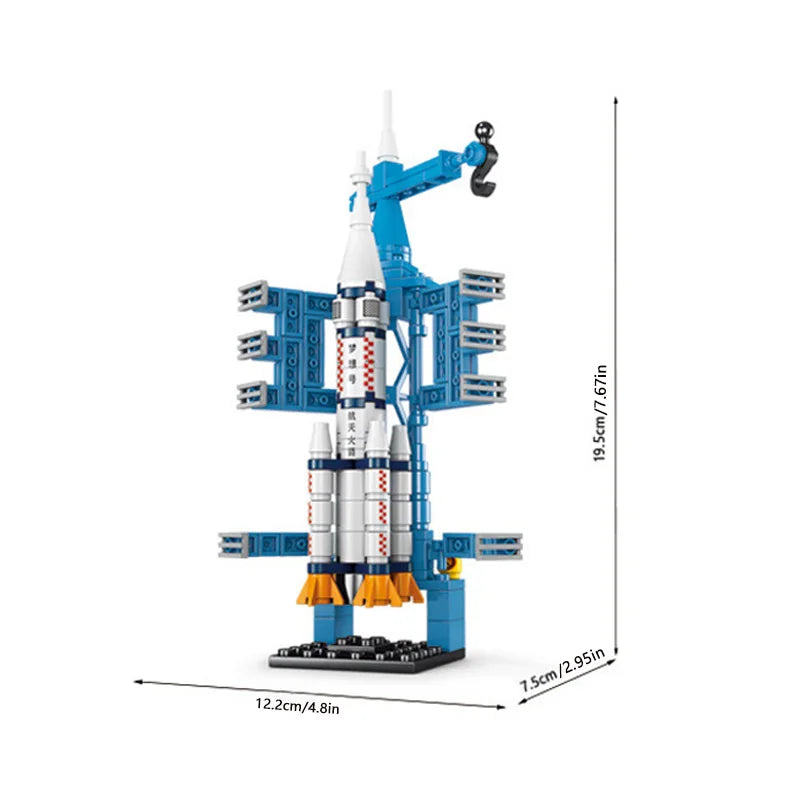 Spacecraft Ship Shuttle Rocket Building Blocks Model Toys Children's Puzzle Assembly Small Particle Bricks