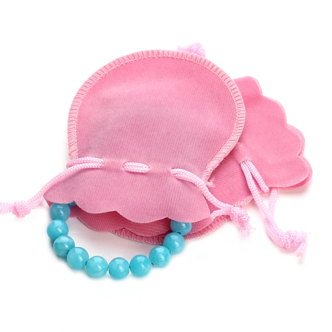10pcs Velvet Drawstring Bags for Gifts Jewelry Storage, Protecting and Packaging Gourd-Shaped Baggies