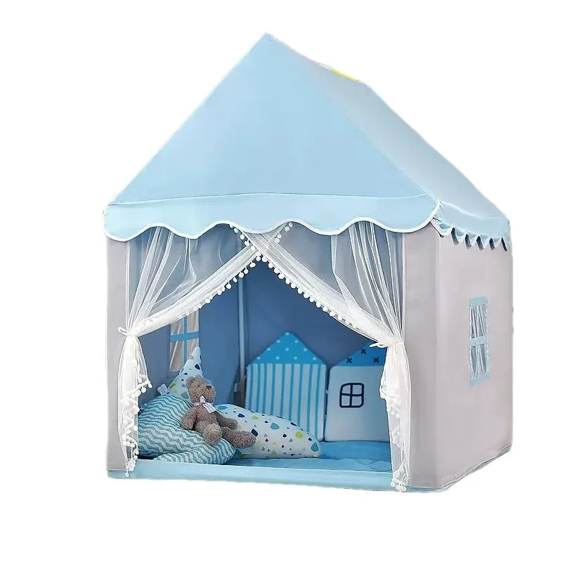 Large Folding Children's Toy Tent Teepee Play House Boys Girls Pink Princess Castle Child Room Decor 1.35m