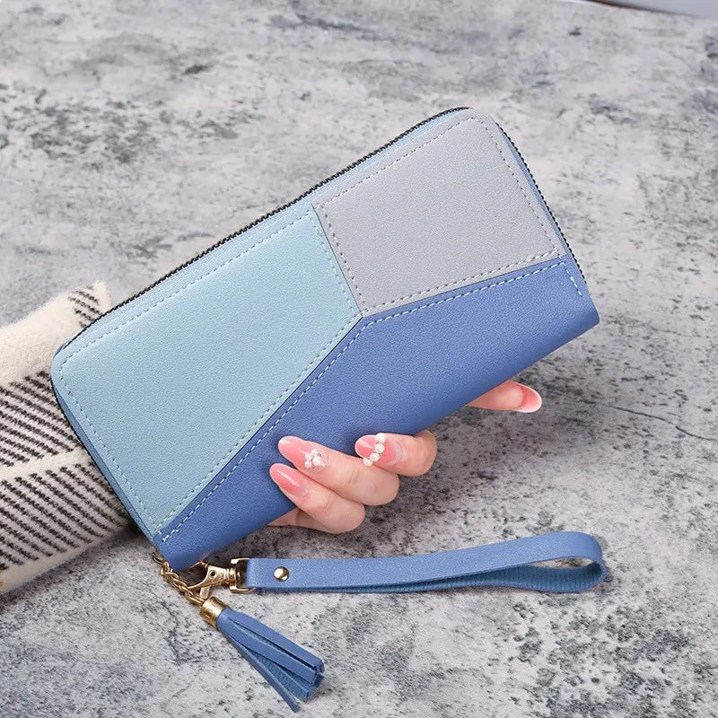 Beautiful Fashion Zipper Women's Wallets Long Purses Handbags Coin Purse Cards Holder PU Leather Billfold Wallet